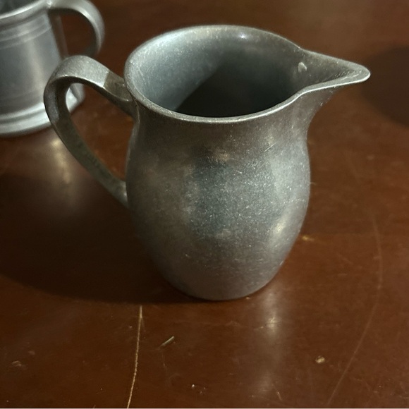 Carson Pewter sugar and creamer set. - Picture 6 of 12